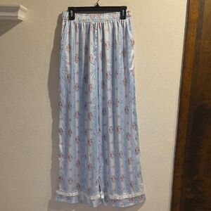 Altar'd State Intimates Wide Leg Satin Feel Sleep Pants